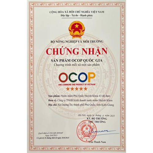 OCOP 5 sao cấp quốc gia